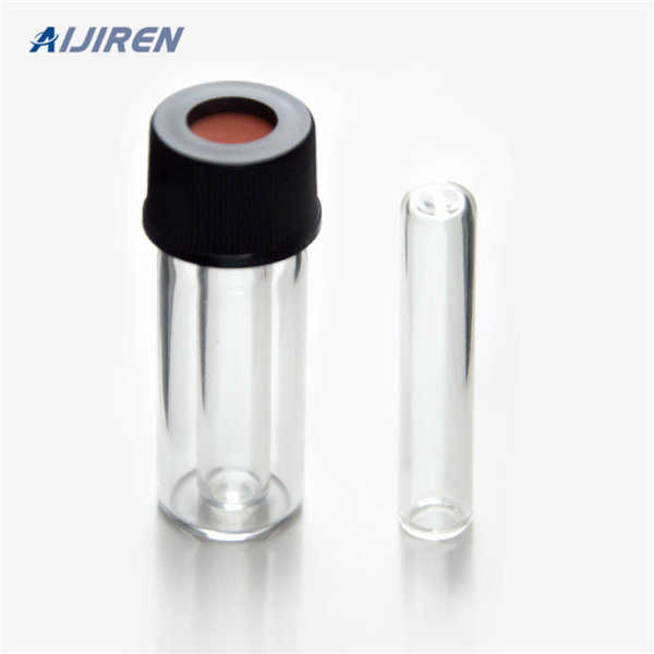 Free sample 2ml vials insert with mandrel interior and polymer 